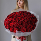 Букет из 101 красной розы